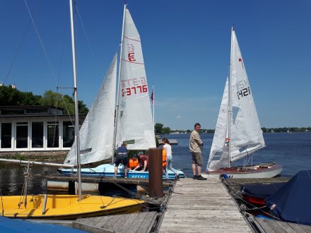 Schuppersegeln auf der Alster